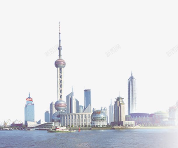 上海外滩景色png免抠素材_88icon https://88icon.com 上海 中国 城市 外滩 明珠塔 高楼