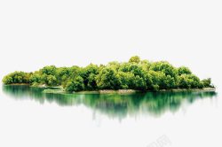 绿树成荫茂盛的小岛高清图片