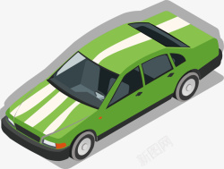 出租车新能源车车辆矢量图素材