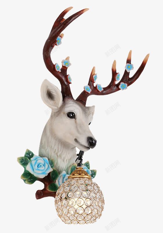 北欧鹿头客厅墙壁灯png免抠素材_88icon https://88icon.com 创意 动物 北欧 墙壁灯 客厅 灰色的鹿头 美式 鹿头 鹿头像 鹿角