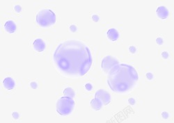 梦幻紫色泡泡素材