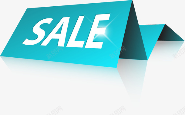 特惠标签png免抠素材_88icon https://88icon.com SALE 折 折起来的文本框 蓝色文本框