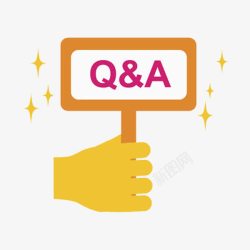 问题回答标牌素材