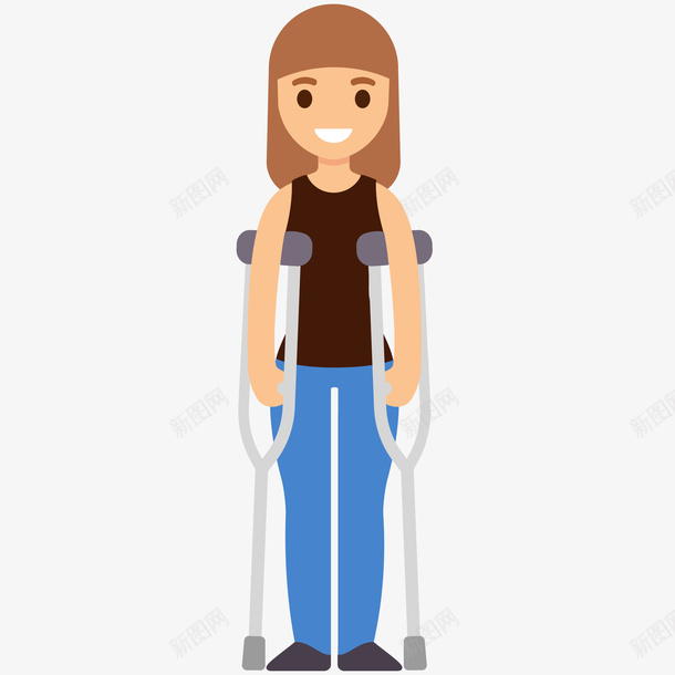 拐杖女士插画矢量图ai免抠素材_88icon https://88icon.com 假肢 免抠PNG 医院 女士 急诊处 意外与灾害 拐杖 拐杖女士矢量插画 矢量图