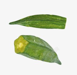 蔬果干实物秋葵干两颗高清图片