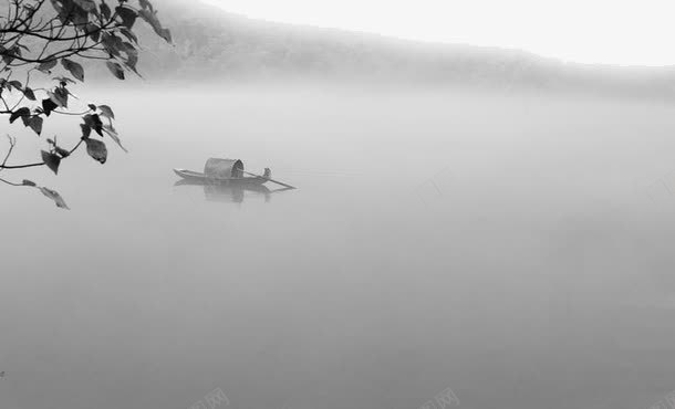 江上泛舟古风水墨画png免抠素材_88icon https://88icon.com 传统元素 古风 古风水 精致 经典