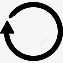 透明循环圆圈旋转图标高清图片