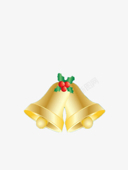 黄金铃铛圣诞节铃铛高清图片