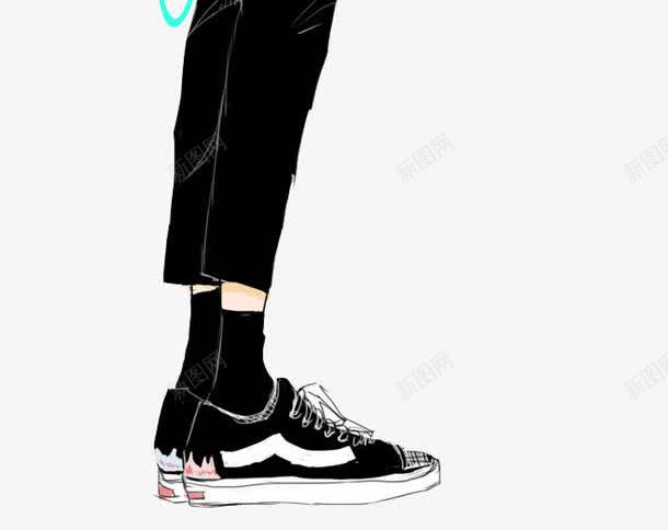 手绘帅哥png免抠素材_88icon https://88icon.com 时尚 服饰搭配 模特 潮男 街拍绘画