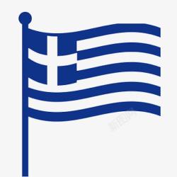 特色旅游希腊国旗高清图片