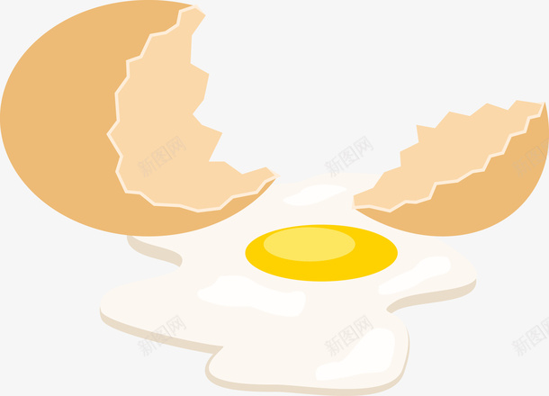 一个敲破壳的生鸡蛋矢量图eps免抠素材_88icon https://88icon.com 一个鸡蛋 生鸡蛋 矢量图 矢量鸡蛋 破壳鸡蛋 裂开的鸡蛋 鸡蛋 鸡蛋PNG