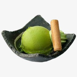 抹茶冰淇淋风味薯球冰淇淋高清图片