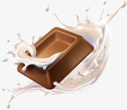丝滑牛奶巧克力素材
