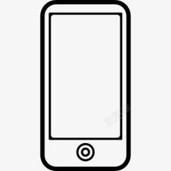 手机系统按钮手机的大屏幕只是一个按钮在前面图标高清图片