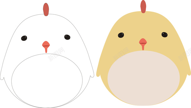 十二生肖鸡线稿图png免抠素材_88icon https://88icon.com 动漫鸡 动物 十二生肖 十二生肖线稿图 矢量线稿图 鸡