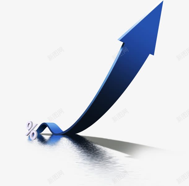 蓝色创意箭头png免抠素材_88icon https://88icon.com 交易平台 创业 创意 去向 商务 趋势