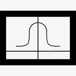 高斯分布高斯函数图标高清图片