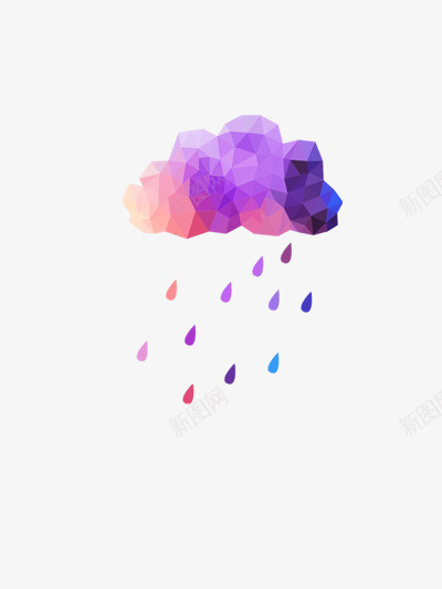 暴雨预警png免抠素材_88icon https://88icon.com 下雨天 彩虹雨 暴雨预警 暴风雨 紫色云朵 雷镇雨