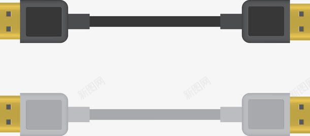 黑白两色转换USB插头png免抠素材_88icon https://88icon.com 3C USB USB线 usb充电线 充电插头 充电线 手机线 数据线 数码产品 电源线 黑白