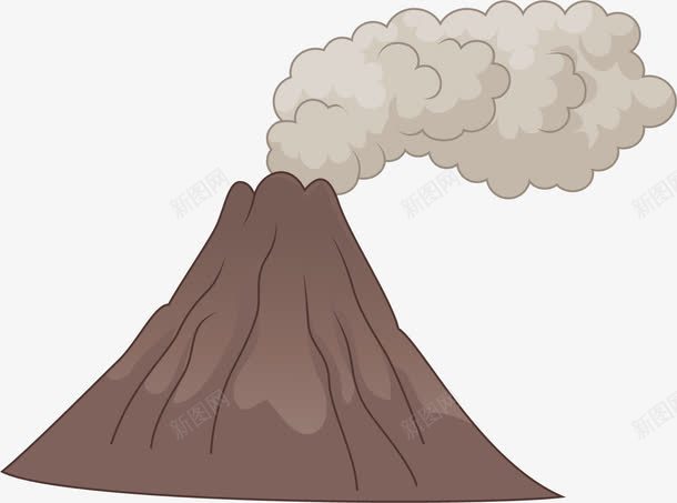 火山爆发图案png免抠素材_88icon https://88icon.com 免抠PNG 卡通火山 活火山 滚滚浓烟 火山地带 火山手绘 烟雾
