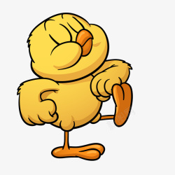 黄色的小鸭子骄傲的小鸭子高清图片