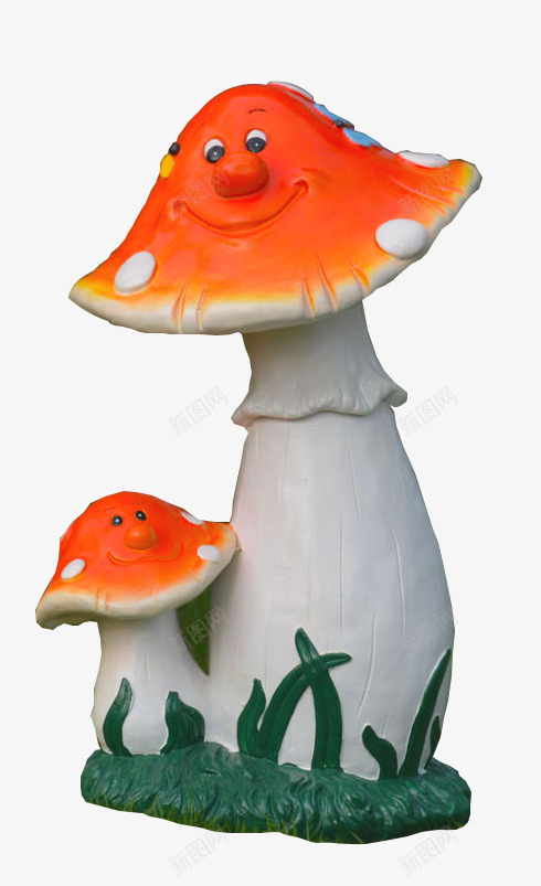 玻璃钢蘑菇雕塑png免抠素材_88icon https://88icon.com 小品 摆件 玻璃钢 蘑菇 装饰品 雕塑