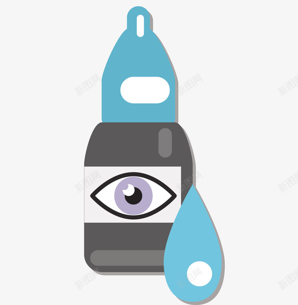 一瓶黑色滴眼液png免抠素材_88icon https://88icon.com 滴眼液 滴眼液PNG 眼药水 矢量滴眼液 黑色 黑色滴眼液