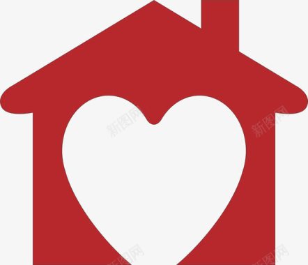 房屋爱心家庭图标图标