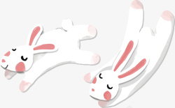 白色玉兔白色的可爱玉兔高清图片