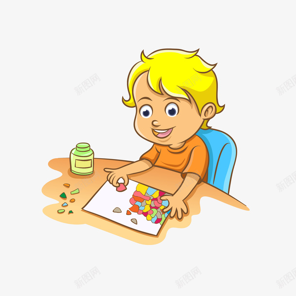 手绘玩拼图小男生矢量图eps免抠素材_88icon https://88icon.com png免抠图 卡通 小男生 开心 手绘 拼积木 玩具 玩拼图 玩积木 矢量图 认真