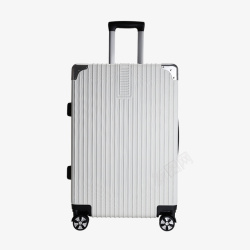 拉丝款行李箱白色拉丝款旅行箱高清图片