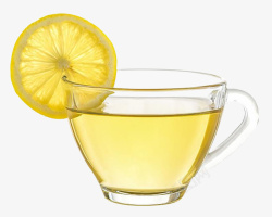 柠檬泡热水柠檬茶图素材