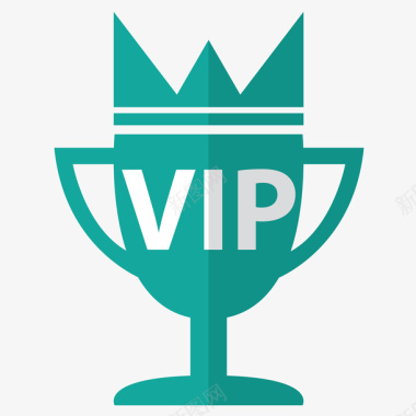 VIP卡扁平化会员标签矢量图图标图标