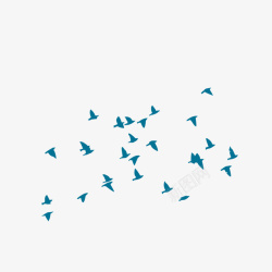 飞翔的鸟群手绘卡通飞翔的鸟群矢量图高清图片