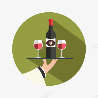红酒酒庄图标图标