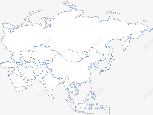 灰白色简约亚洲地图矢量图ai免抠素材_88icon https://88icon.com 亚洲 亚洲地图 灰白色 灰白色地图 矢量png 简约地图 矢量图