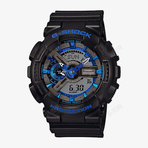 卡西欧运动手表png免抠素材_88icon https://88icon.com CASIO 产品实物 男士手表 腕表 防水 防磁男表 防震