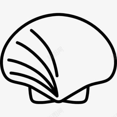 扇贝贝壳图标图标