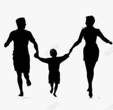 运动太阳镜卡通一家人爱心温馨幸福运动图标图标