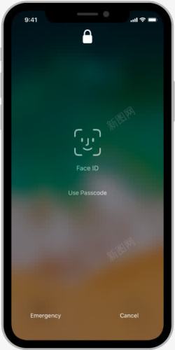 苹果手机面部识别素材