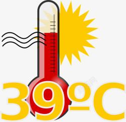 温度测量夏天的高温天气高清图片