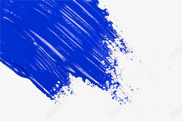 蓝色手绘粉刷效果png免抠素材_88icon https://88icon.com 手绘 油漆 笔刷 粉刷 粉刷交果 粉刷效果 群青 蓝色 颜料