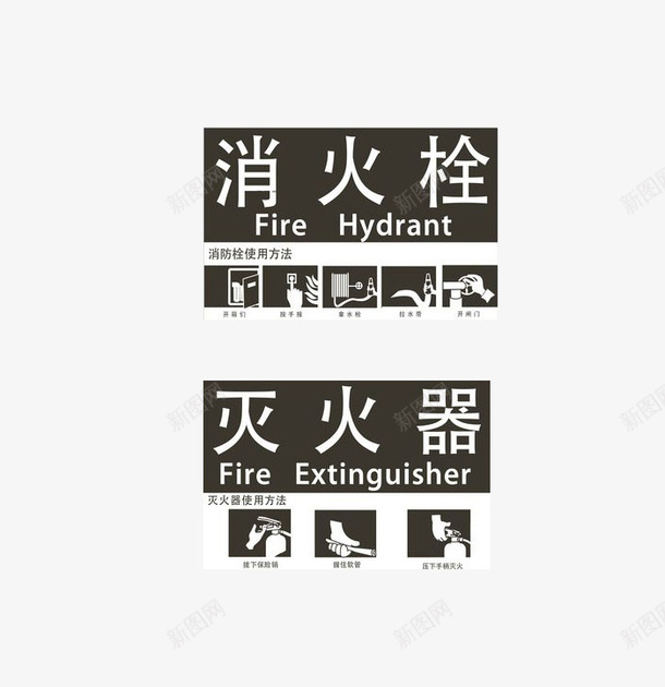 灭火器使用步骤标语png免抠素材_88icon https://88icon.com 内容丰富 教不会的人使用 步骤清晰 消火栓标志 空间 粘贴式 节约