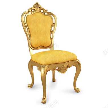 金色古典椅子背景