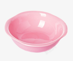 粉红色带把手的陶瓷制品盆子素材