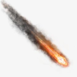 火光陨石坠落坠落的陨石高清图片