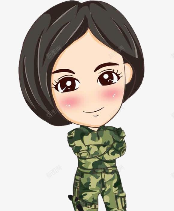 特种兵女兵短发png免抠素材_88icon https://88icon.com png素材 军装 女兵 特种兵 短发