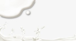 创意打球创意人体形状牛奶高清图片