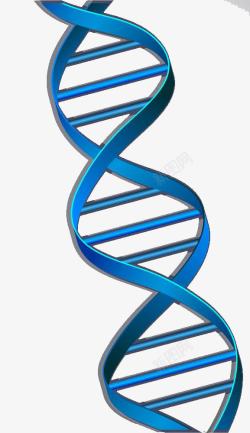蓝色DNA双螺旋图形素材