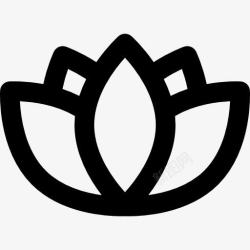印度瑜伽莲花图标高清图片